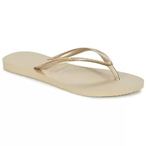 Havaianas SLIM womens Flip flops / Sandals (Shoes) in Gold