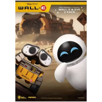Beast Kingdom WALL-E Mini Egg Attack Action Figure 2-Pack - WALL-E and EVE