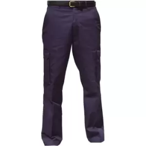 Warrior Mens Cargo Workwear Trousers (30/L) (Harbour Navy) - Harbour Navy