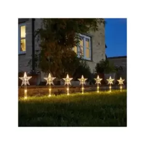 Christmas Lighting, 8x LED Star Stake Lights