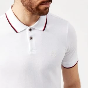 Armani Exchange Tipped Collar Polo Shirt White Size L Men