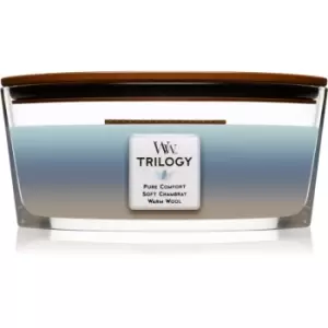 Woodwick Trilogy Woven Comforts scented candle wooden wick (hearthwick) 453 g
