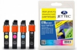 JetTec Epson T1801 Black And Tri Colour Ink Cartridge