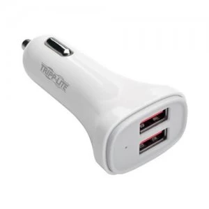 Tripp Lite Dual Port USB Car Charger For Tablets And Cell Phones 5v