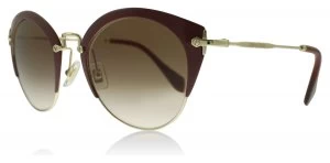 Miu Miu MU53RS Sunglasses Amaranth / Pale Gold UA50A6 52mm