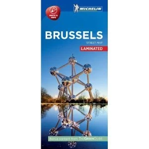 Brussels - Michelin City Map 9207 Laminated City Plan Sheet map 2016