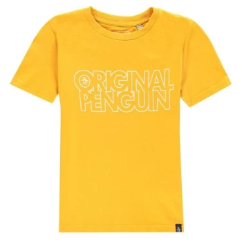 Original Penguin Logo T-Shirt - Yellow
