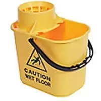 Robert Scott Mop Bucket with Wringer Plastic Yellow 15L