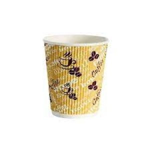 4Aces Ripple Red Bean 8oz Paper Cup Pack of 500 HHRWPA8