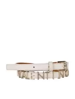 Valentino Bags Emma Winter Thin Belt - Ecru Size M Women