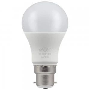 Crompton Lamps LED Smart GLS 8.5W Dimmable RGBW 3000K BC-B22d - CROM12325