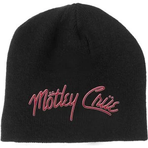 Motley Crue - Logo Mens Beanie Hat - Black