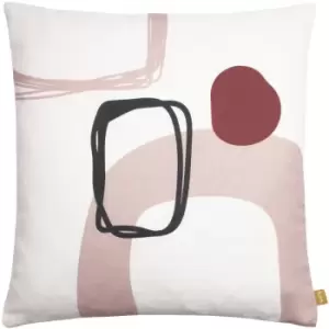 Aida 100% Recycled Cushion Blush, Blush / 43 x 43cm / Polyester Filled