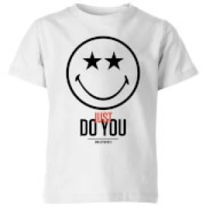 Smiley World Slogan Just Do You Kids T-Shirt - White - 3-4 Years