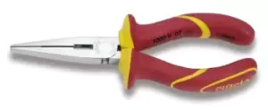 Beta Tools 1162MQ VDE 1000V Insulated Long Flat Nose Pliers 160mm 011620096