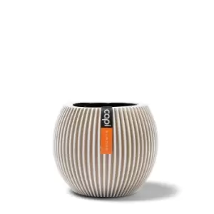 Capi Europe Vase Ball Groove 18X15Cm Ivory Planter Pot