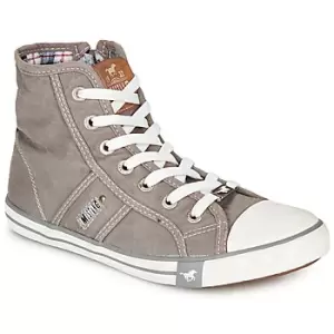 Mustang GALLEGO womens Shoes (High-top Trainers) in Grey