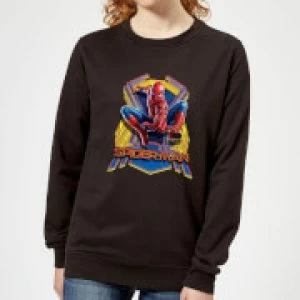 Spider-Man Far From Home Jump Womens Sweatshirt - Black - 5XL