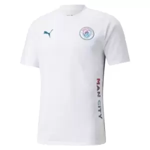 2021-2022 Man City Casuals Tee (White)