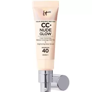 IT Cosmetics CC+ and Nude Glow Lightweight Foundation and Glow Serum with SPF40 32ml (Various Shades) - Fair