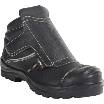 PB94C Mens Black Welders Safety Boots - Size 10