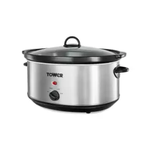 Tower 6.5 Litre Stainless Steel Slow Cooker