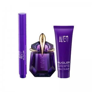 Thierry Mugler Alien Gift Set 30ml Eau de Parfum + 50ml Body Lotion + Perfuming Brush