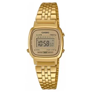 Casio Collection Quartz Gold Dial Gold PVD Stainless Steel Bracelet Unisex Watch LA670WETG-9AEF