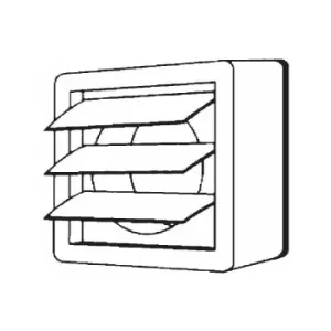 Manrose Window Vent Kit For XF120 Range (Includes Backdraught Shutters) - 1267