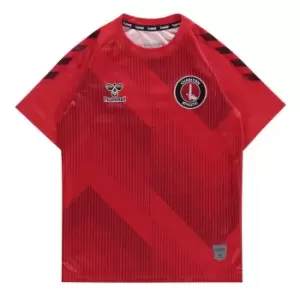 Hummel Charlton Athletic Training T Shirt 2021 2022 Juniors - Red