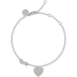 Radley Ladies Silver Plated Bobble Heart Bracelet