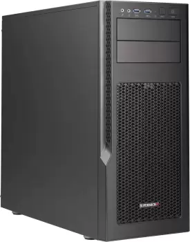 SuperChassis GS5A-754K - Midi Tower - Server - Aluminum - Black - Gray - ATX,Micro ATX - HDD,Power