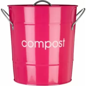 Hot Pink Compost Bin - Premier Housewares