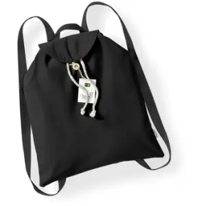 Westford Mill Organic Festival Backpack Bag (8 Litres) (One Size) (Black) - Black