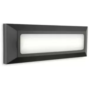 Firstlightlighting - Firstlight Shine Outdoor Integrated LED Surface Mounted Wall & Step Light Rectangle Graphite IP65