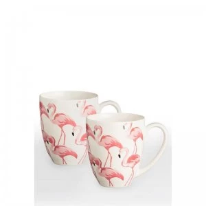 Pink Flamingo Mugs Set of 2 - Price and Kensington