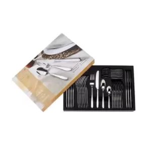 Arthur Price 'Willow' 32 piece 8 person boxed cutlery set for luxury home dining - Metallics