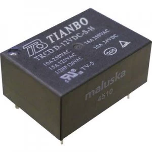 PCB relays 12 Vdc 16 A 1 maker Tianbo Electronics