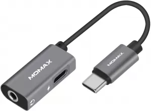 Momax OneLink HT1 2-in-1 Type-C to 3.5mm Headphone Adapter and Charging Cable