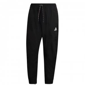 adidas 3 Stripe Woven Jogging Pants Mens - Black/White