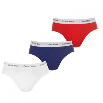 Calvin Klein 3 Pack Briefs - Navy/White/Red