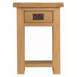 Cotswold Side Table Oak 1 Shelf 1 Drawer