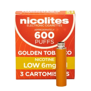 Nicolites Low Strength Cartomisers - Pack of 3 - Tobacco