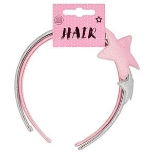 Superdrug Glitter Headbands Pink and Silver 2 Pack
