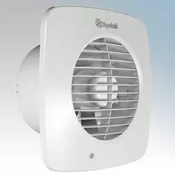 Xpelair DX150HTS Simply Silent 6/150mm Square Extractor Fan w/ Humidistat And Timer - 93076AW