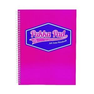 Pukka Pad Vision Wirebound Jotta Pad A4 Pink Pack of 3 8613-VIS