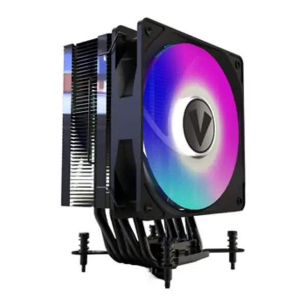 Vida Boreas Black ARGB Heatsink & Fan Intel/AMD 2000RPM Hydraulic Fan 6 Copper Heatpipes 220W TDP Optional Plain Black Fan included