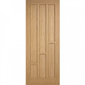 LPD Coventry Panel Fully Finished Oak Internal FD30 Fire Door - 1981mm x 686mm (78 inch x 27 inch)