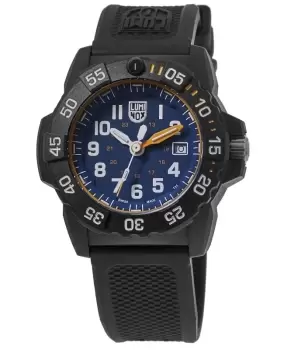 Luminox Navy Seal Foundation Exclusive Blue Dial Silicone Strap Mens Watch XS.3503.NSF XS.3503.NSF