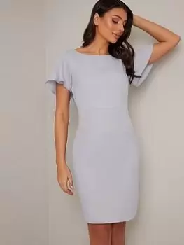 Chi Chi London Ariane Dress - Blue Size 10, Women